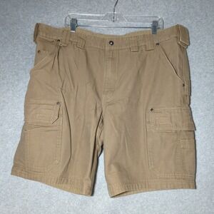 Duluth Flex Fire Hose Mens Shorts Khaki Beige 6‎ Pockets 44 Heavy Duty Workwear